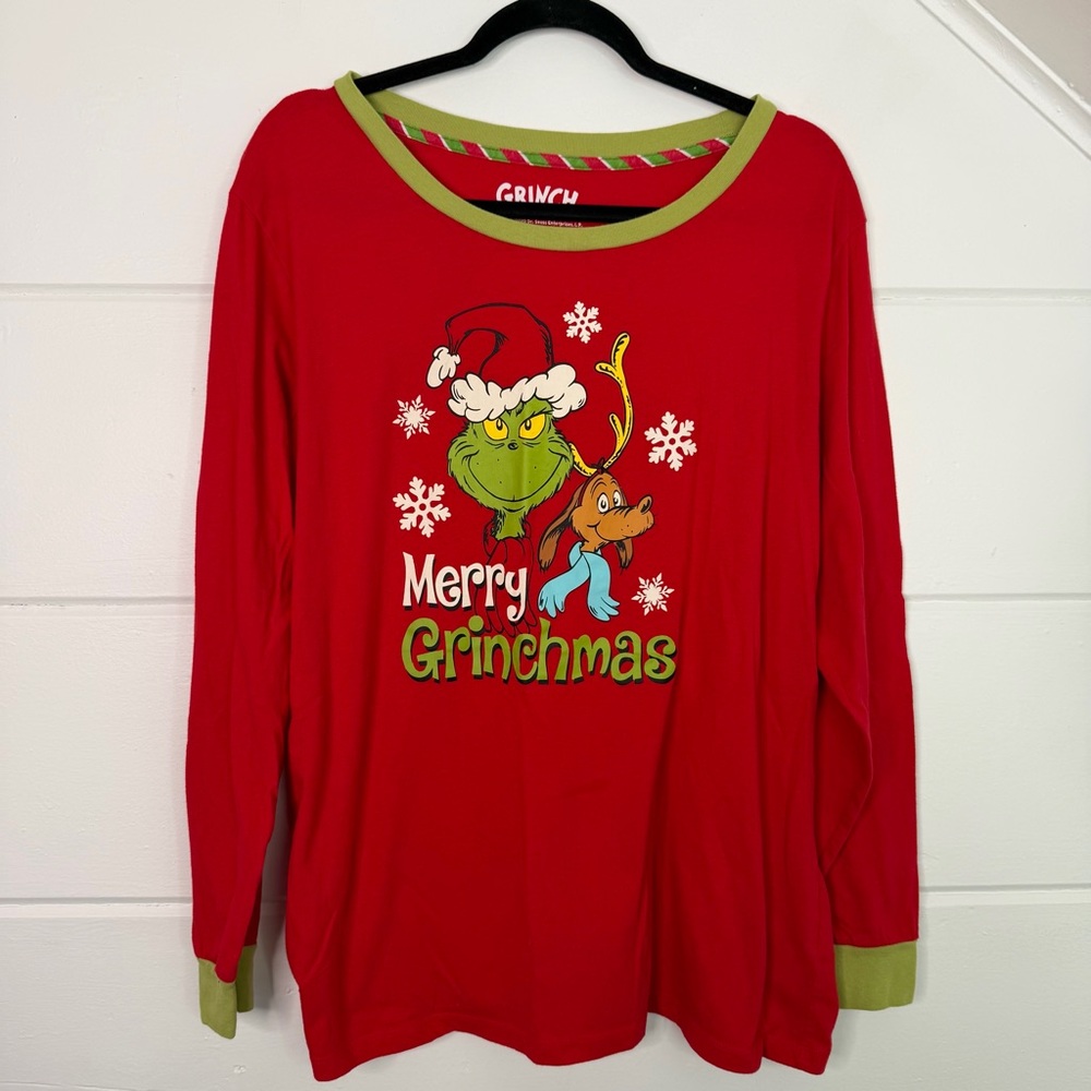 Merry Grinchmas 2X 18/20 Long Sleeve Shirt Max‎ How the Grinch Stole Christmas